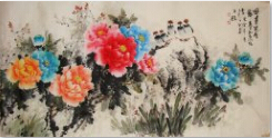桂林山水水墨画-山水画桂林