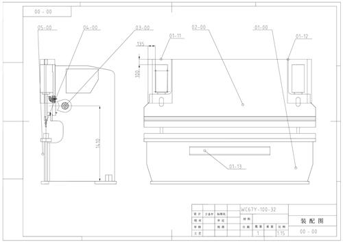 剪板机图纸 折弯机图纸