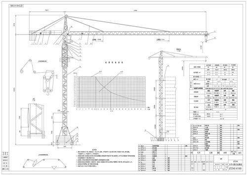 塔式起重机图纸