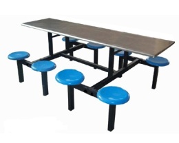 合肥餐桌椅厂专业生产连体多人位餐厅桌椅