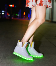 LED灯鞋2016新款发光鞋USB充电7彩发光鞋