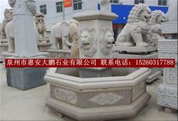 狮子头喷泉 欧式水钵雕刻 惠安厂家