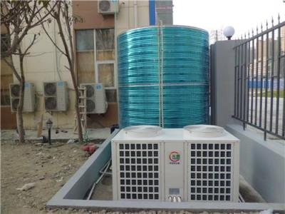武候工厂工地员工洗澡专用空气源热水器安装