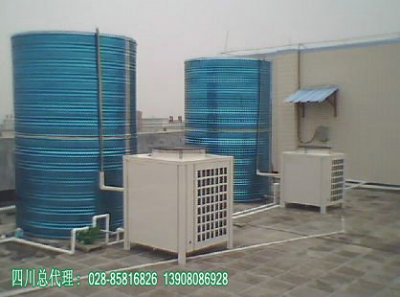 双流工厂工地员工洗澡专用空气能热泵热水器
