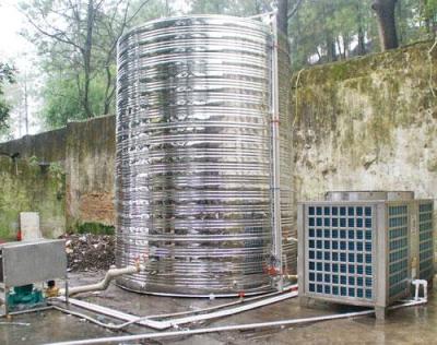 武候工厂工地员工洗澡专用空气源热水器安装