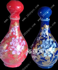 景德镇陶瓷酒瓶厂 青花陶瓷酒瓶 陶瓷酒瓶