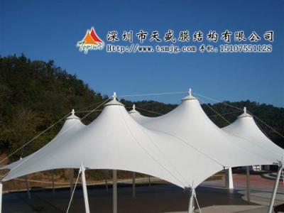 江苏南京膜结构车棚 江苏张拉膜网球场设计