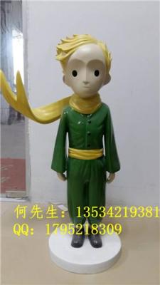 梅州优惠促销卡通玻璃钢小王子雕塑